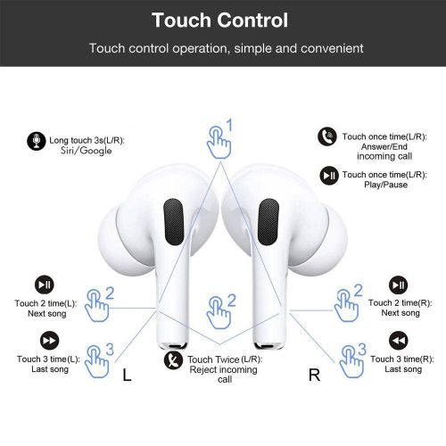 Écouteurs Bluetooth Pro Sans Fil Réduction Du Bruit Anc Bluetooth 5.0 + Sticker