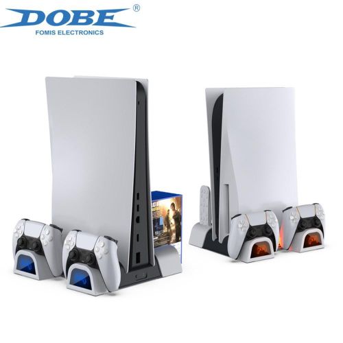 Station De Charge Verticale Avec Ventilateur De Refroidissement Pour Ps5/ps5 Pro / Ps5 Slim + Sticker