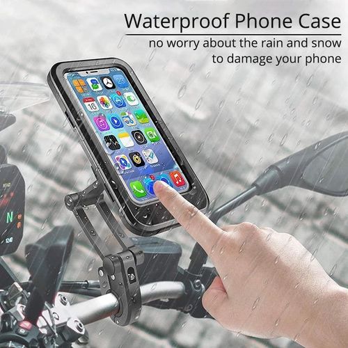 Support De Téléphone Étanche Tactile 360° Pour Moto Vélo 