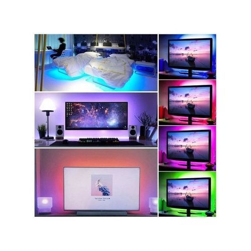 Led Strip Light 5m Flexible Étanche 16 Couleurs Haute Qualité Avec Télécommande