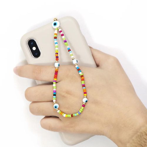 Sangle Lanière Phone Strap Multi Perle White Œil thumbnail 3