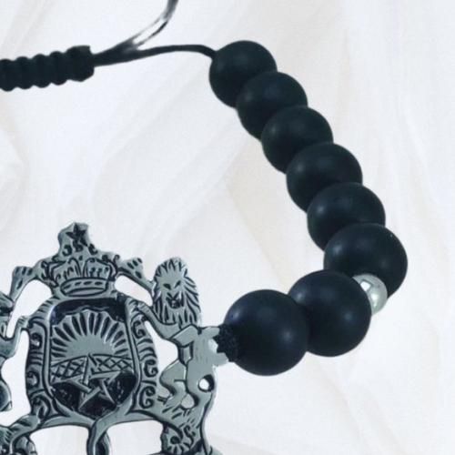 Bracelet Black Beads Royaume Argenté thumbnail 3
