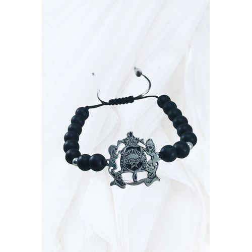Bracelet Black Beads Royaume Argenté