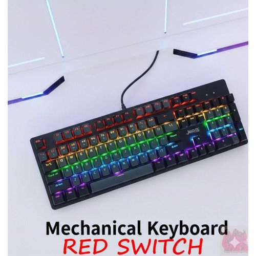 Clavier Gaming Mécanique 104 Keys Rgb Red Switch  thumbnail 3