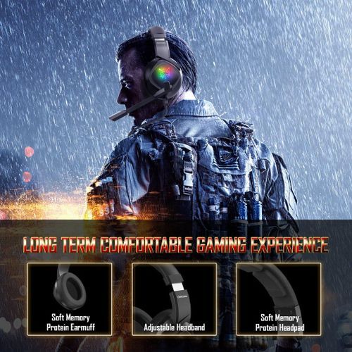Onikuma Casque De Gamer Compatible Pour Ps4, Xbox One, Téléphones , Pc thumbnail 3