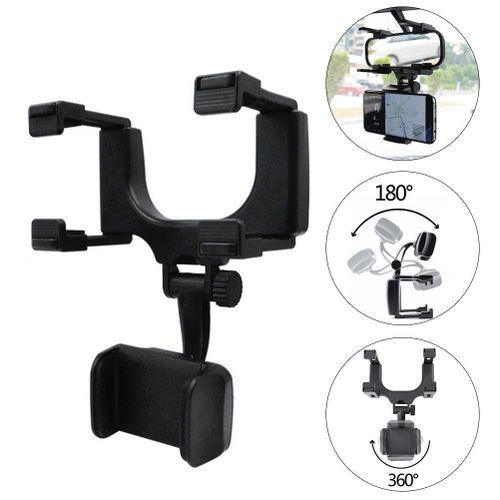 Support Pour Téléphone Portable Gps Voiture Rétroviseur thumbnail 3