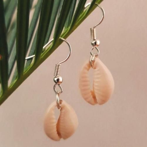 Boucles D'oreilles Coquillage Wed3a Perle Femmes Bijoux