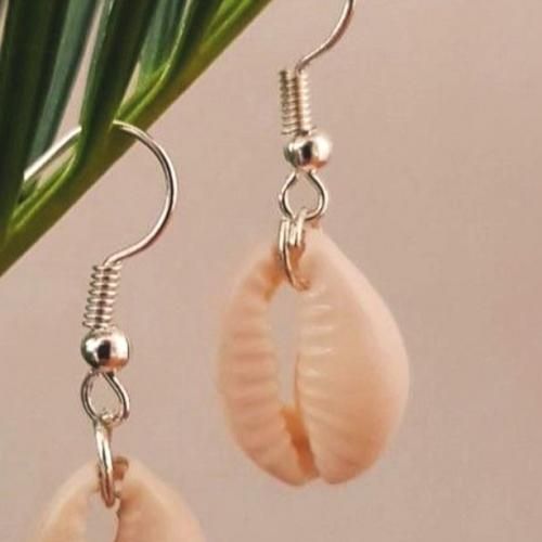 Boucles D'oreilles Coquillage Wed3a Perle Femmes Bijoux thumbnail 3