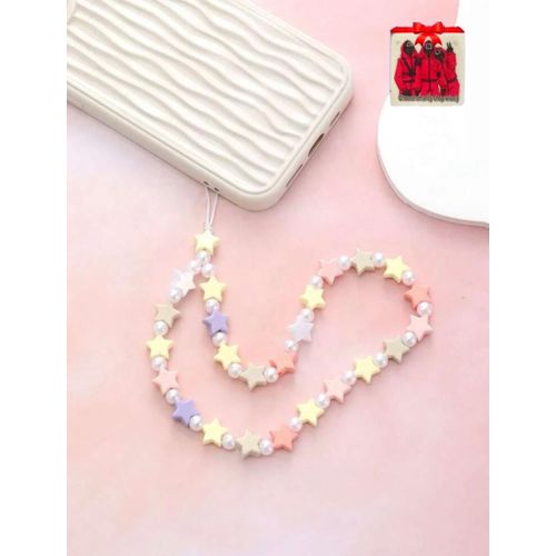 Sangle Lanière Phone Strap White & Etoile + Sticker Choose
