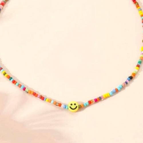 Smiley Emoji Collier Multi couleur
