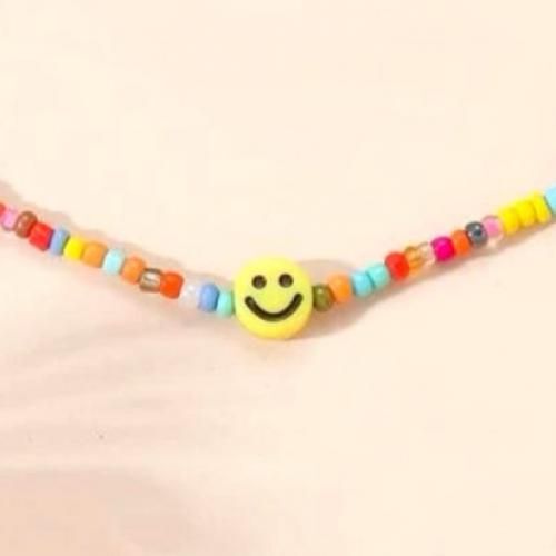 Smiley Emoji Collier Multi couleur