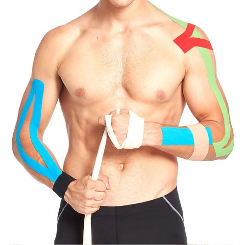 Kinesiology Tape Bandes De Kinésiologie Sport Pour Récupération Muscles + Sticker Choose thumbnail 1
