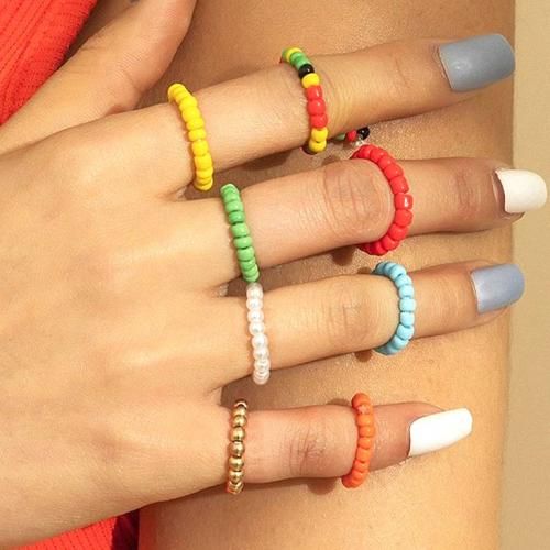 Pack De 8 Bagues Élastiques Coloré