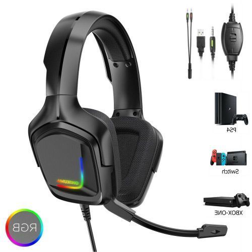 K20 Casque Gaming Rgb Stéréo Led Pour Pc Ps4 Xbox One 