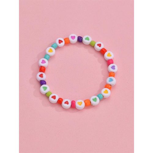 Bracelet Perle Multi Couleurs Hearts Coloré