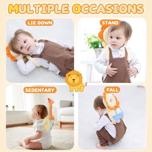 Coussin De Protection Bébé Anti-chute – Design Lion + Sticker thumbnail 3