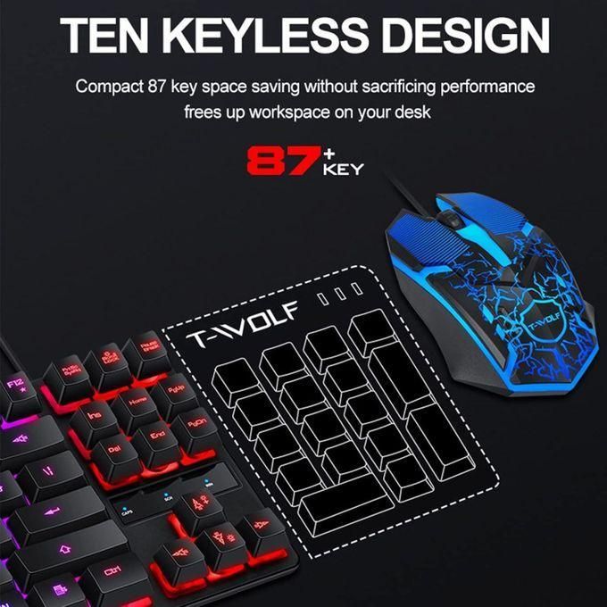 Pack Pro Gaming 3in1 Clavier 87 Touches, Souris & Tapis thumbnail 3