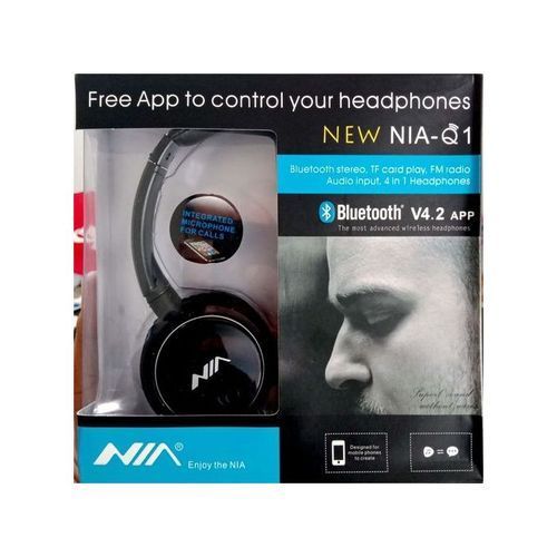 Nia Casque Bluetooth Microphone Radio Fm Support Micro Sd Auxiliaire thumbnail 3