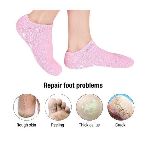 Chaussettes Hydratantes En Silicone Pour Pieds Secs, Craquelures  thumbnail 3