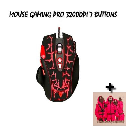 Souris Gaming Rgb 8d 7buttons + Sticker