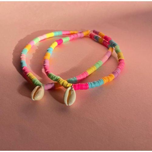 Pack 2 Collier Heishi Colorful & Wed3a Coquillage thumbnail 3