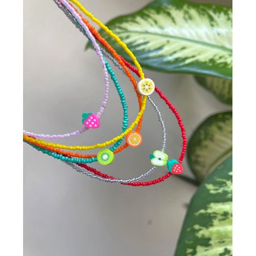 6 Colliers Choker Fruits Colorful thumbnail 3