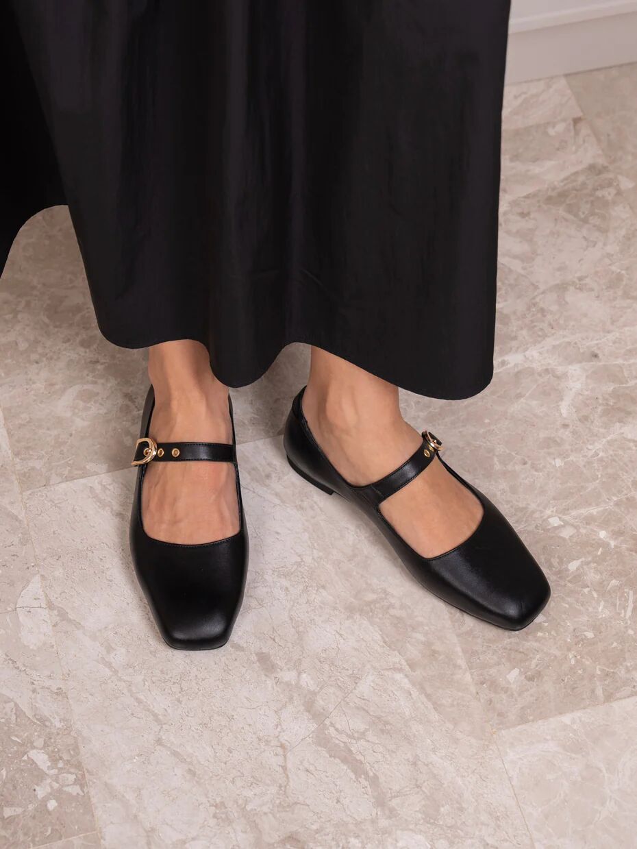 Ballerines Mary Jane En Cuir thumbnail 3