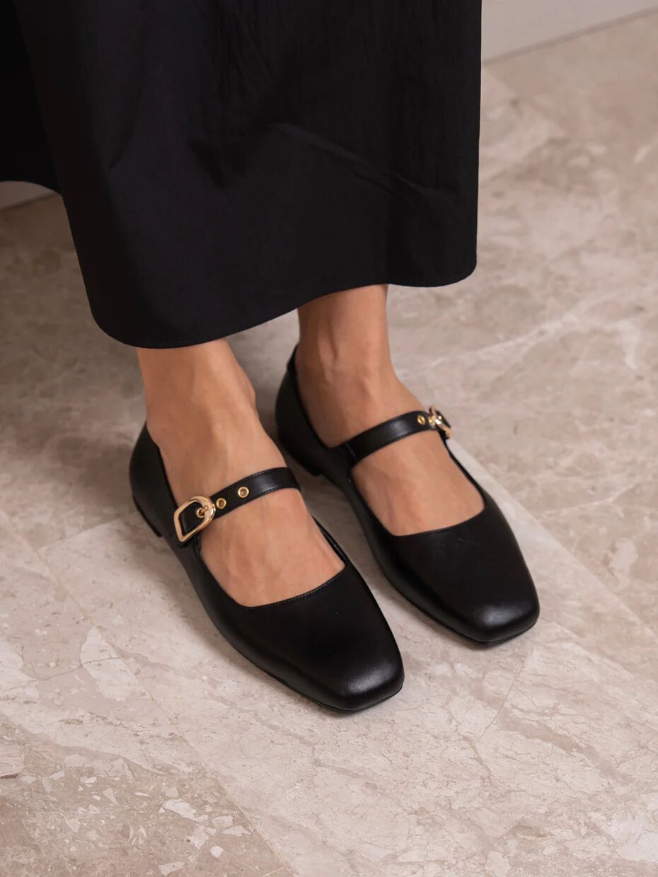 Ballerines Mary Jane En Cuir thumbnail 4