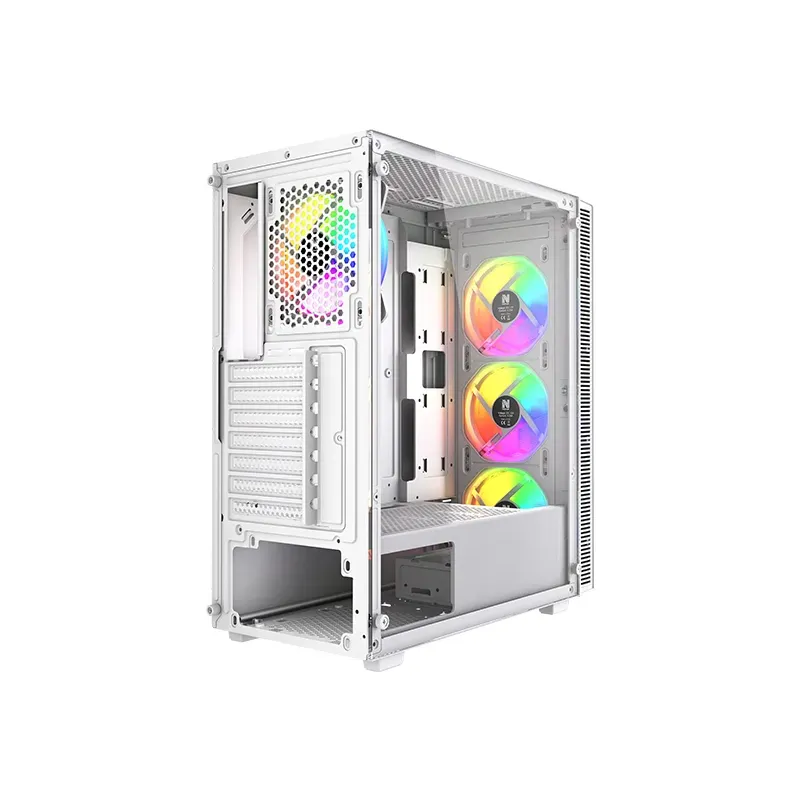 <p>Le <strong>NOVA VANDAL </strong><b>V2</b><strong> Blanc</strong> est un <strong>boîtier gamer Moyen Tour</strong> alliant design et performance. Conçu en <strong>acier, verre trempé et plastique</strong>, il prend en charge les cartes mères <strong>ATX, Micro-ATX et ITX</strong>. Sa <strong>fenêtre latérale</strong> met en valeur vos composants, tandis que ses <strong>4 ventilateurs 120 mm</strong> assurent un excellent flux d’air. Dimensions : <strong>395 x 195 x 450 mm</strong>.</p>