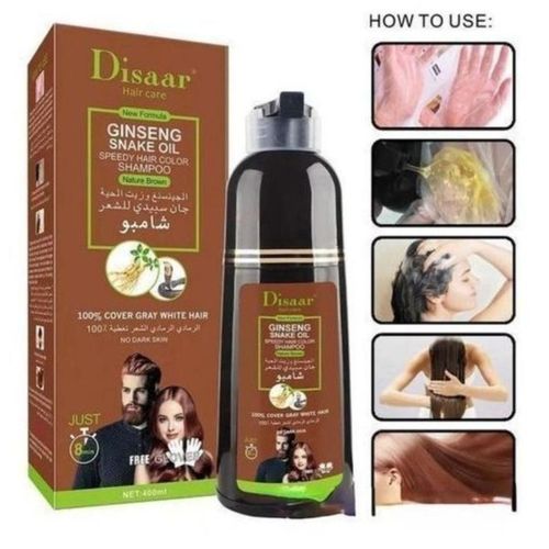 Disaar Shampooing Et Teinture Capillaire Au Collagène Et À Lhuile Dargan, 400ml