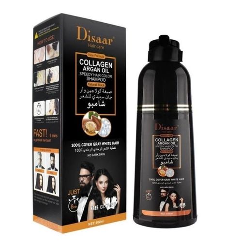 Disaar Shampooing Colorant À Lhuile Dargan Au Collagène, Coloration Des Cheveux, 400ml