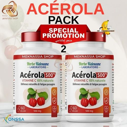  Pack Acérola Complément Alimentaire 60 Gélule,