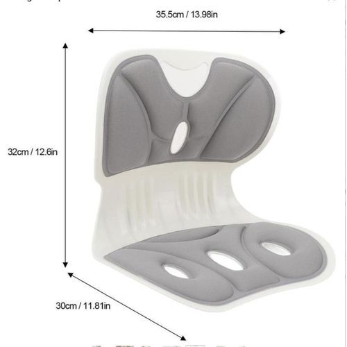 Support Dorsal Et Lombaire Support Ergonomique En Tissu Respirant Pour Le Bas Du Dos Correcteur De Posture Du Dossier En Forme De Pétale Pour Chaises De Bureau Et Sièges thumbnail 3