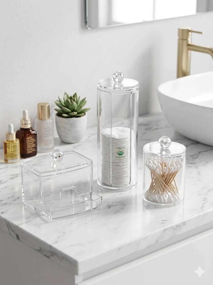 Pack 3 Pieces- Organisateurs Cosmétique En Acrylique Transparent
