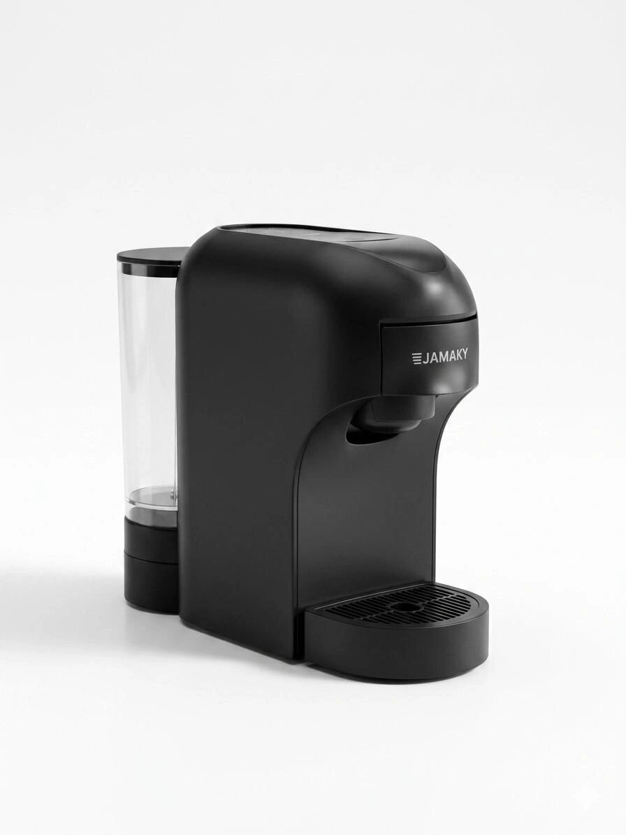 Machine À Café Multi-capsules 1450w 19 Bars – Réservoir 0,6 L Noir Mat Élégant