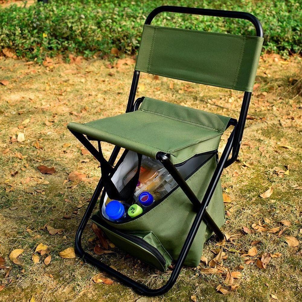 Chaise De Pêche Pliante 3-en-1 Avec Sac Isotherme Et Sac À Dos thumbnail 4
