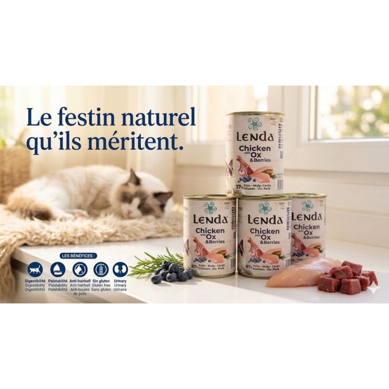 Pâtée Chaton Et Chat Adulte Toutes Races (urinary Protec) - Poulet, Bœuf Et Baies thumbnail 3
