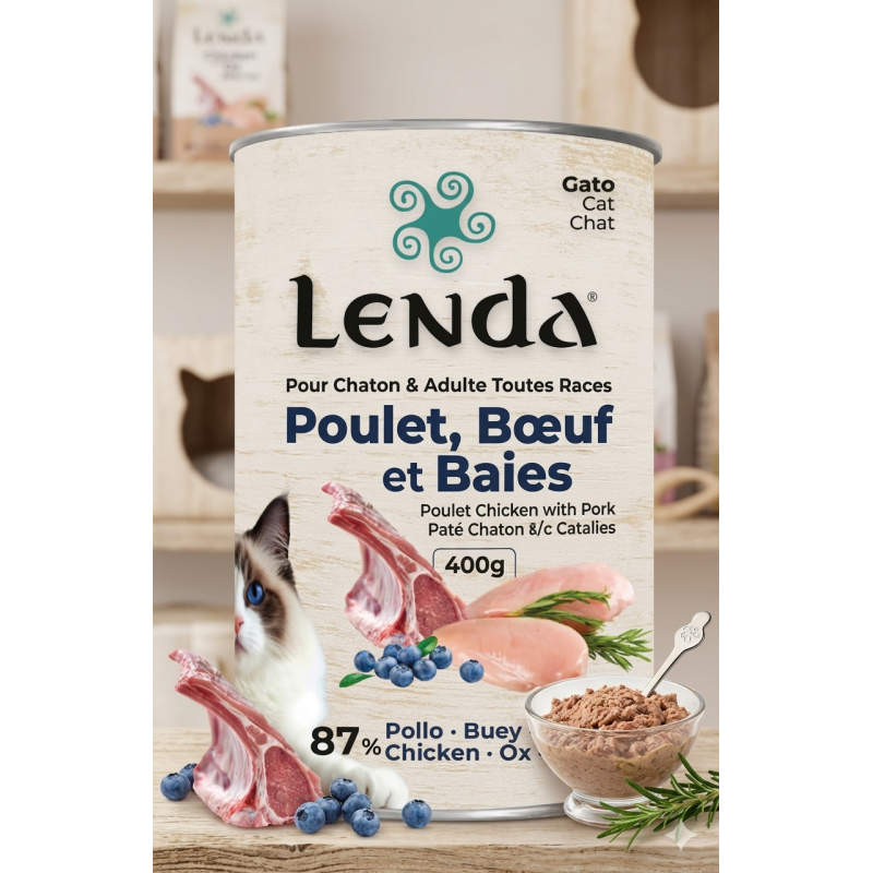 Pâtée Chaton Et Chat Adulte Toutes Races (urinary Protec) - Poulet, Bœuf Et Baies thumbnail 4