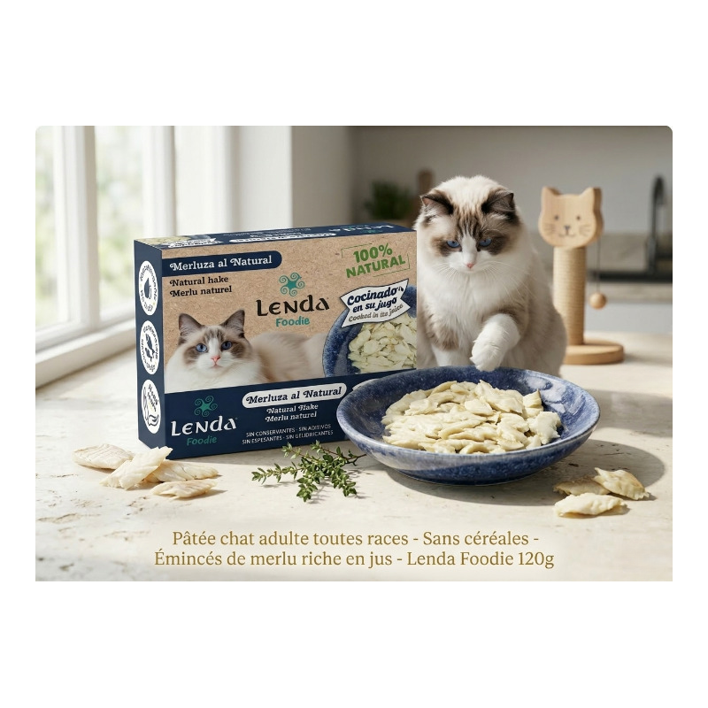 Emincés De Merlu Riche En Jus - Aliment Complémentaire Grain-free- Chat thumbnail 3