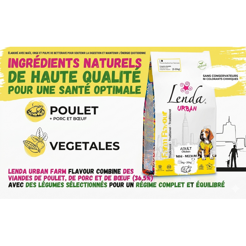Urban Taille Mini-medium: Farm Flavour - Poulet thumbnail 4