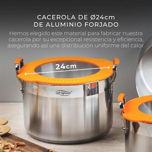 Marmite Inox Compacte 24 Cm – Qualité Premium Pour Une Cuisine Facile
