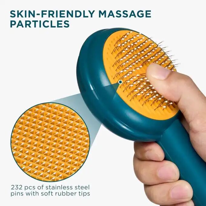 Brosse De Toilettage Pour Chats Et Chiens,élimine Les Poils Lâches Couleur Aléatoire thumbnail 3