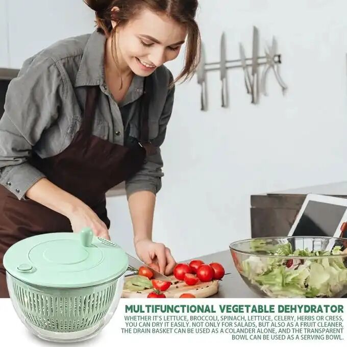 Essoreuse À Légumes Manuelle Avec Panier Rotatif Séchage Rapide Et Efficace Des Légumes