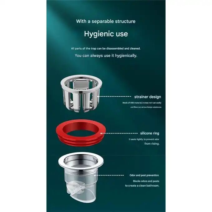 Bonde De Sol Avec Clapet Anti Reflux, Acier Inox Résistant, Anti Odeur Pour Cuisine Et Douche