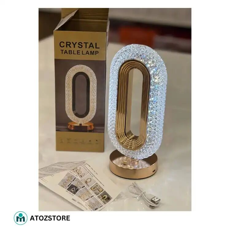 Lampe De Table Led Cristal Moderne – Lumière Ambiance Premium, Couleur Aléatoir