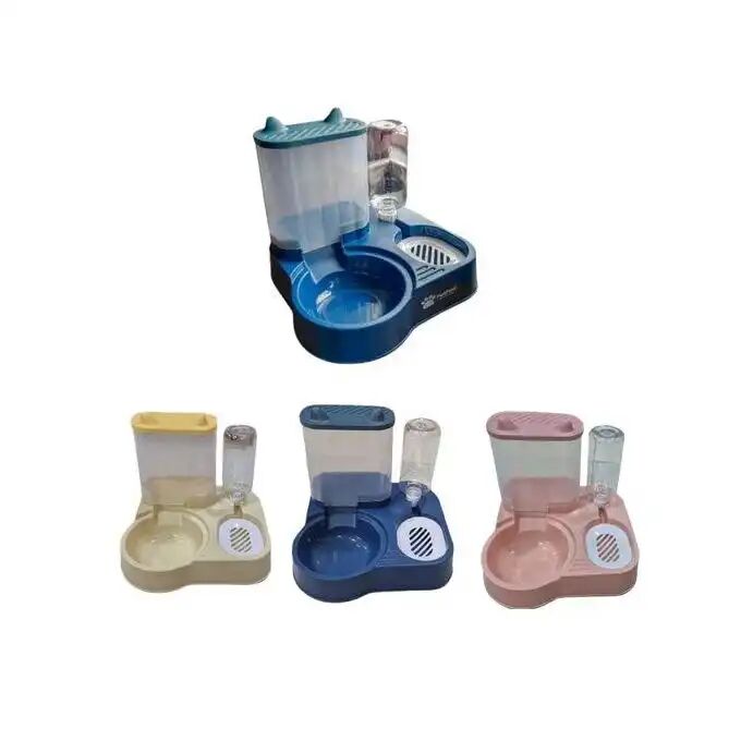 Ensemble Distributeur Deau Et Croquettes 3 En 1 Pour Chats Et Chiens , Nourriture Et Distributeur Automatique Couleur Aléatoire thumbnail 4