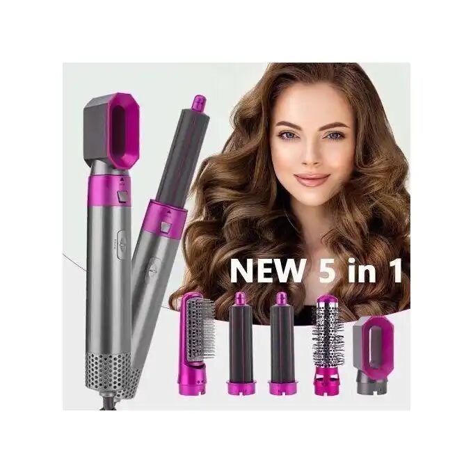 Séchoir Cheveux 5 In 1 Brosse A Air Chaud Multifonctions Électrique