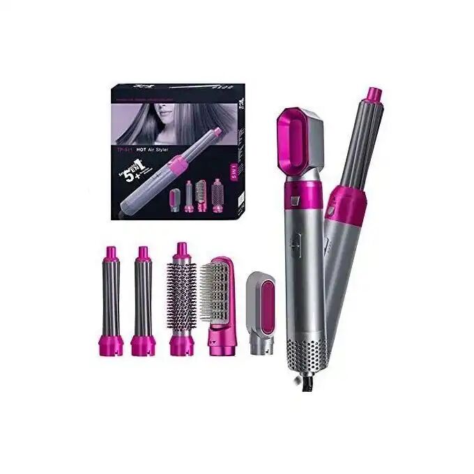 Séchoir Cheveux 5 In 1 Brosse A Air Chaud Multifonctions Électrique thumbnail 4