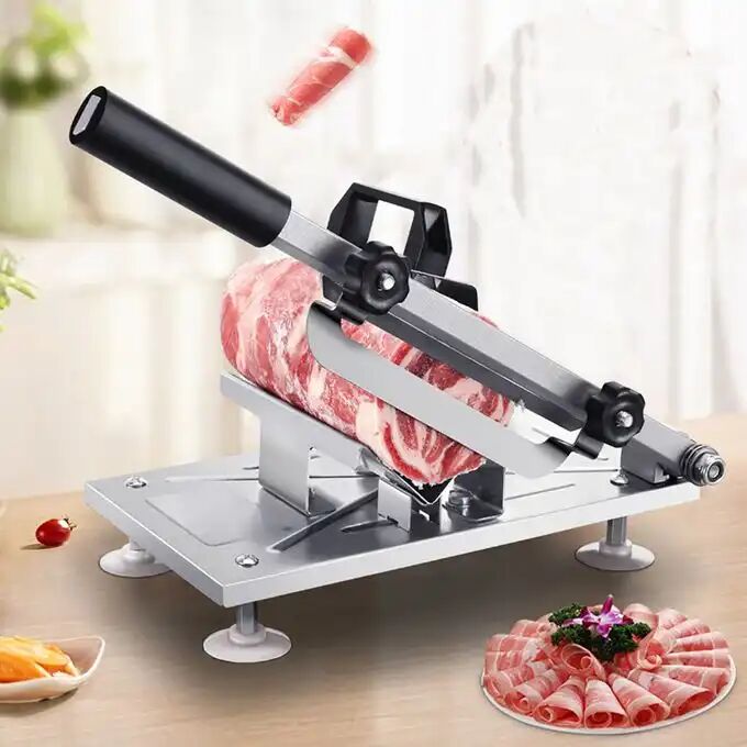 Trancheuse Manuelle Pour Viande Congelée, Coupe Ajustable , Design Et Couleur Aléatoire