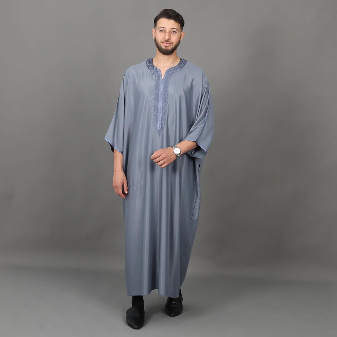 Gandoura Kawss En Gabardine - Gris